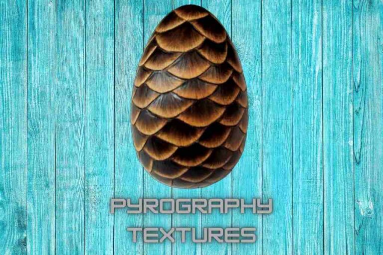 Pyrography textures are amazing things in burning art