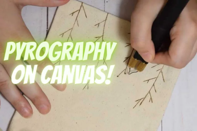Pyrography on Canvas - a beautiful craft