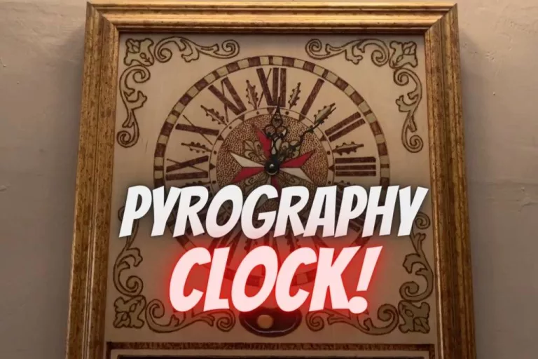 Pyrography clock