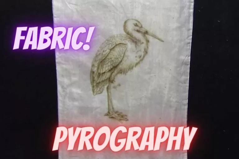 Pyrography on fabric