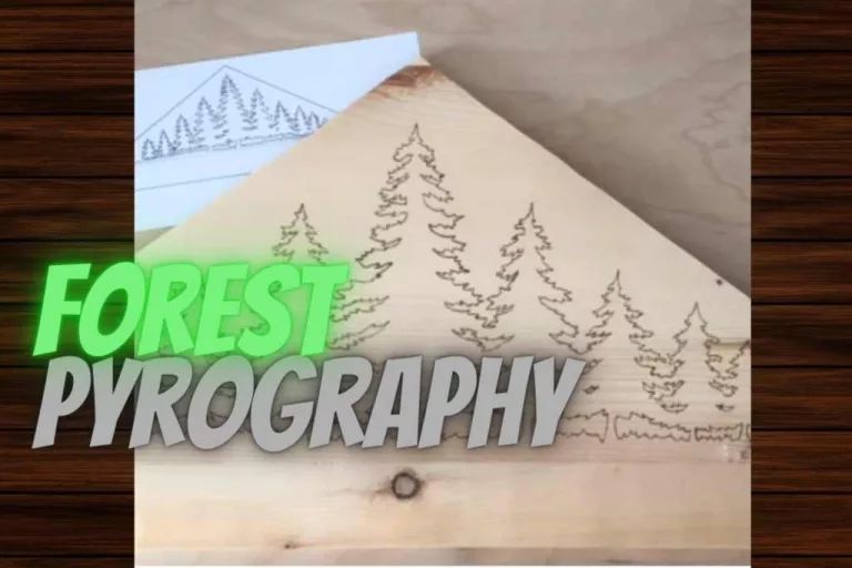 Forest patterns in pyrography