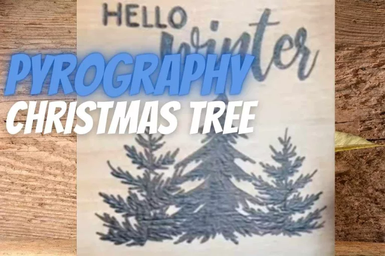 Pyrography Christmas tree