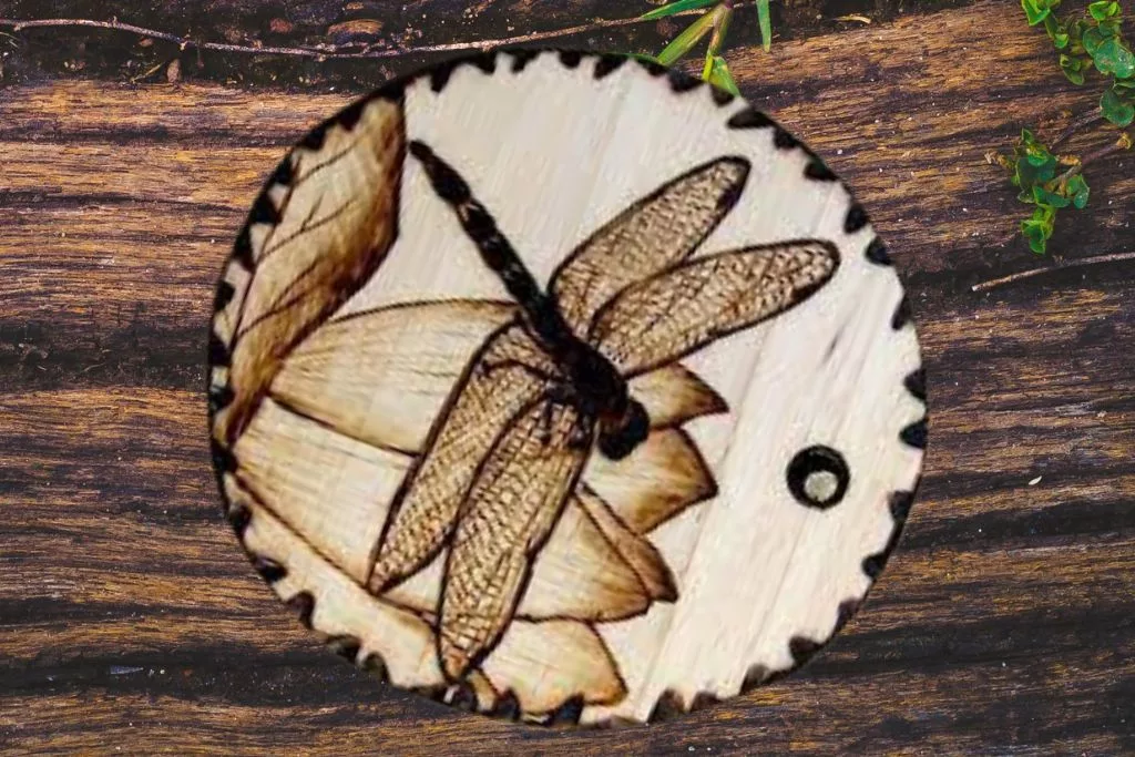 Dragonfly on Wood Panel Canvas Pyrography Art wood burning – Pyrography  Made Easy