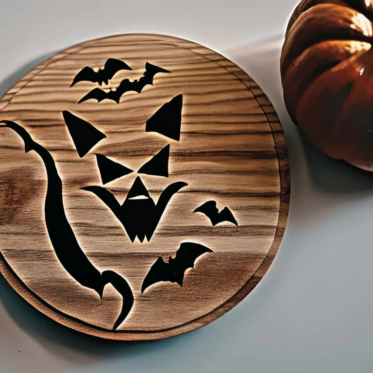 Pyrography having Halloween themes