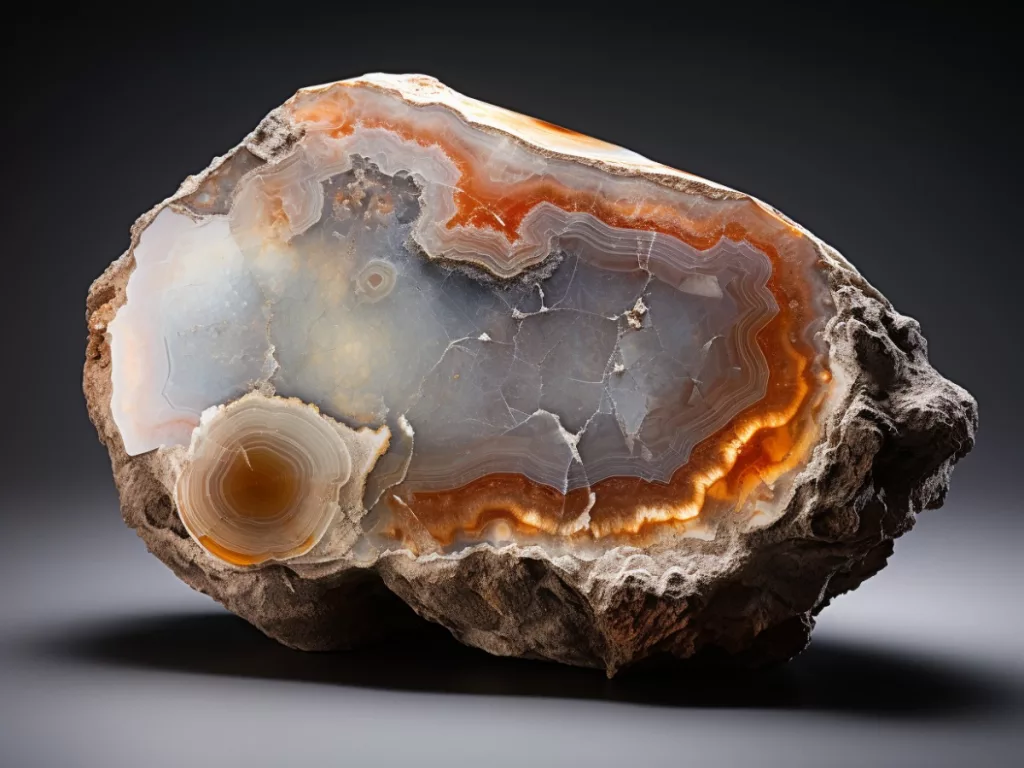 Chalcedony in fossilized wood