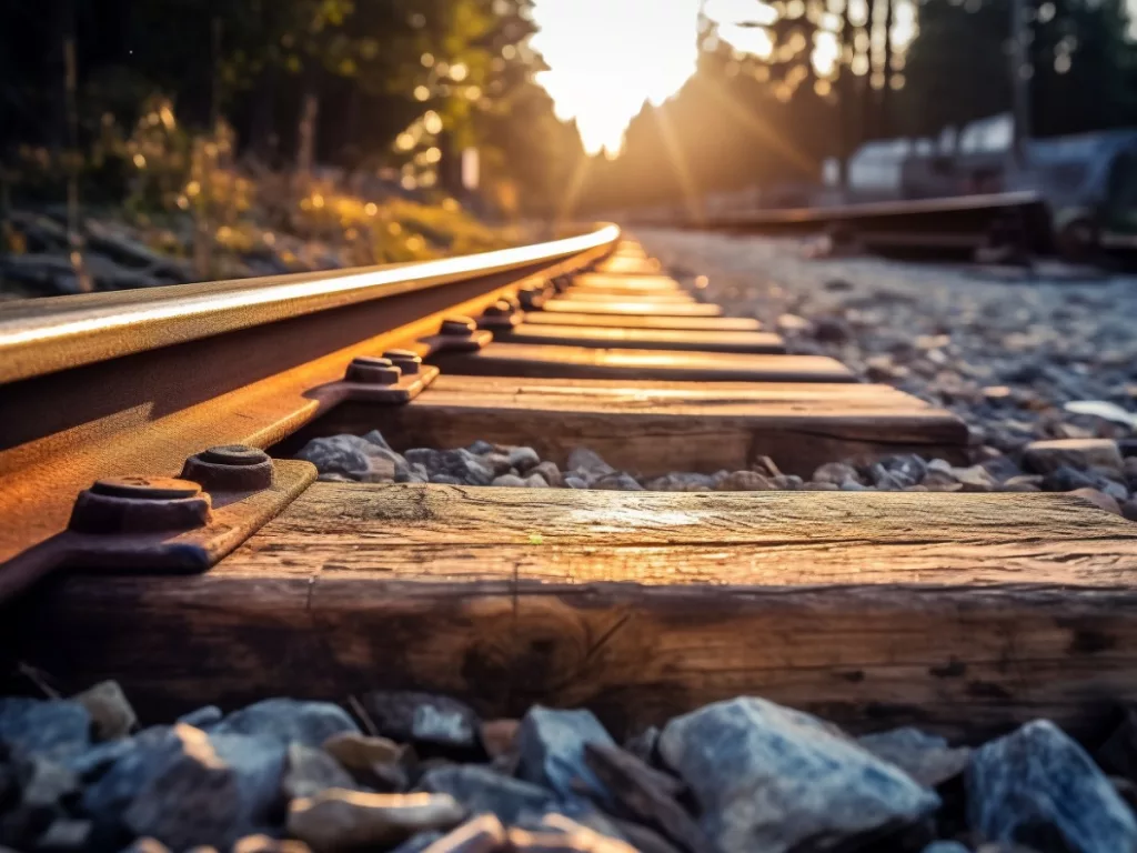Wood used as a damper in railway tracks