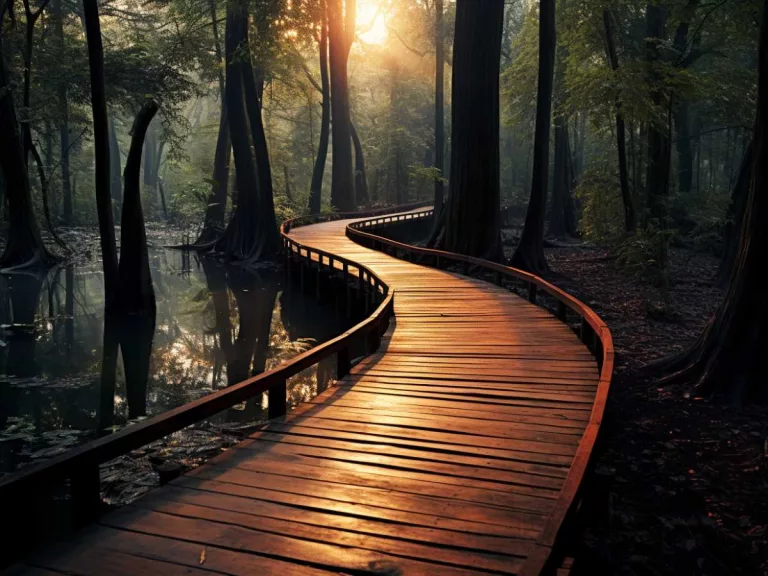 Wooden walkway maintained by Hydrophobic Wood Preservative