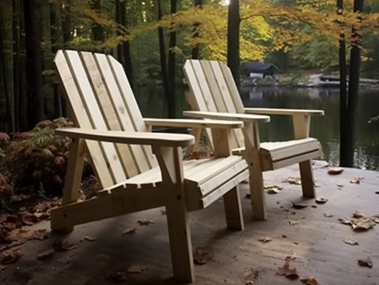 White oak used for outdoor chairs