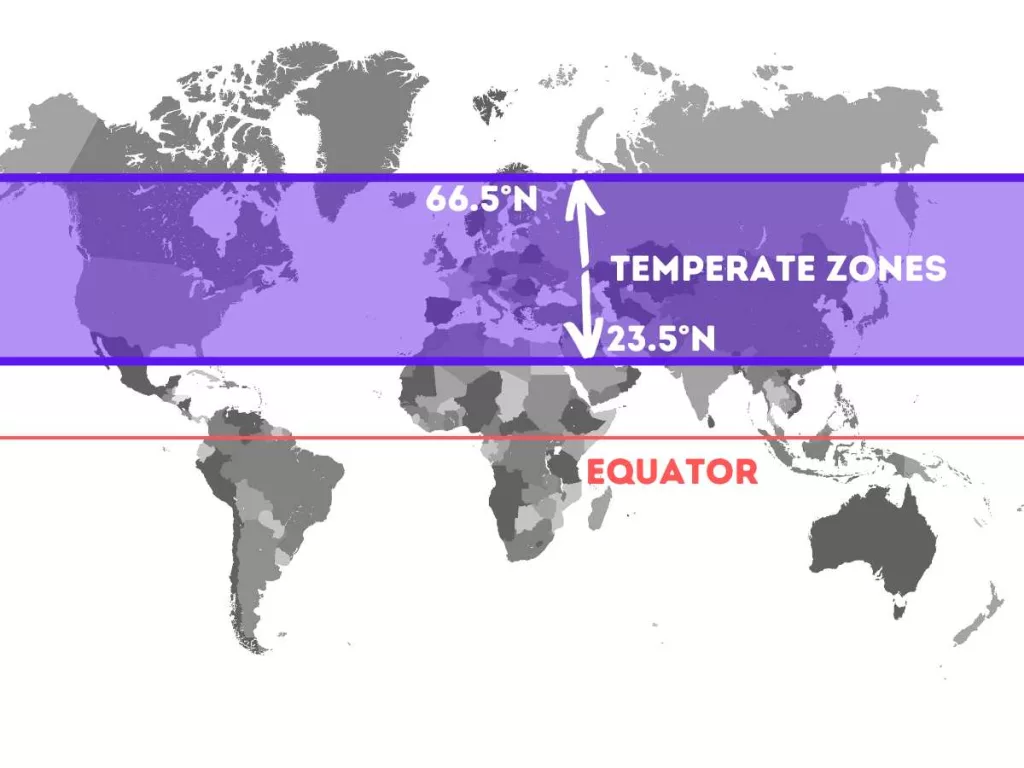 Oak available areas in the world