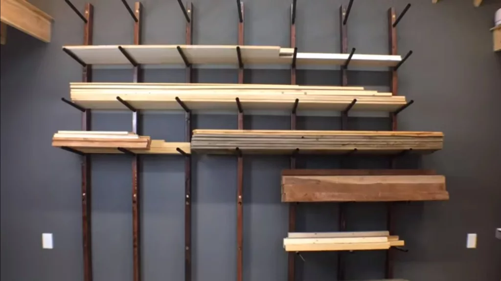 A simple lumber rack