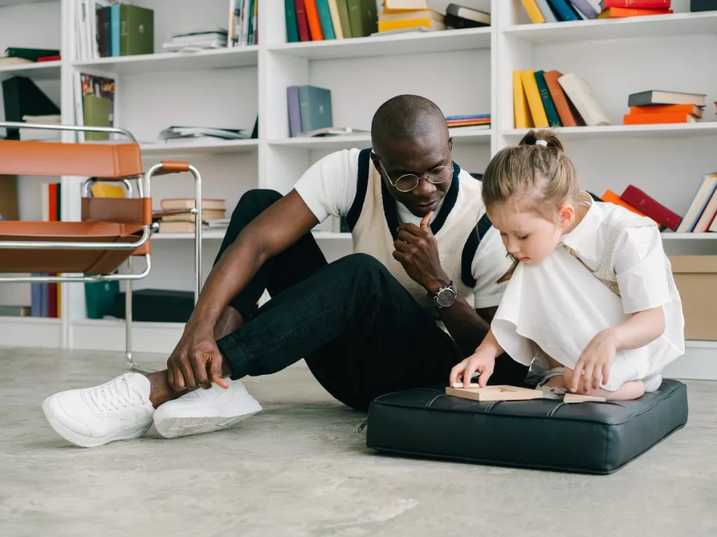 Dr. Matt Rife promotes, a child psychologist, loves to solve wood puzzles with kids