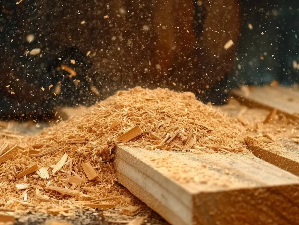 Sawdust makes a fantastic wood filler material if mixed with glue