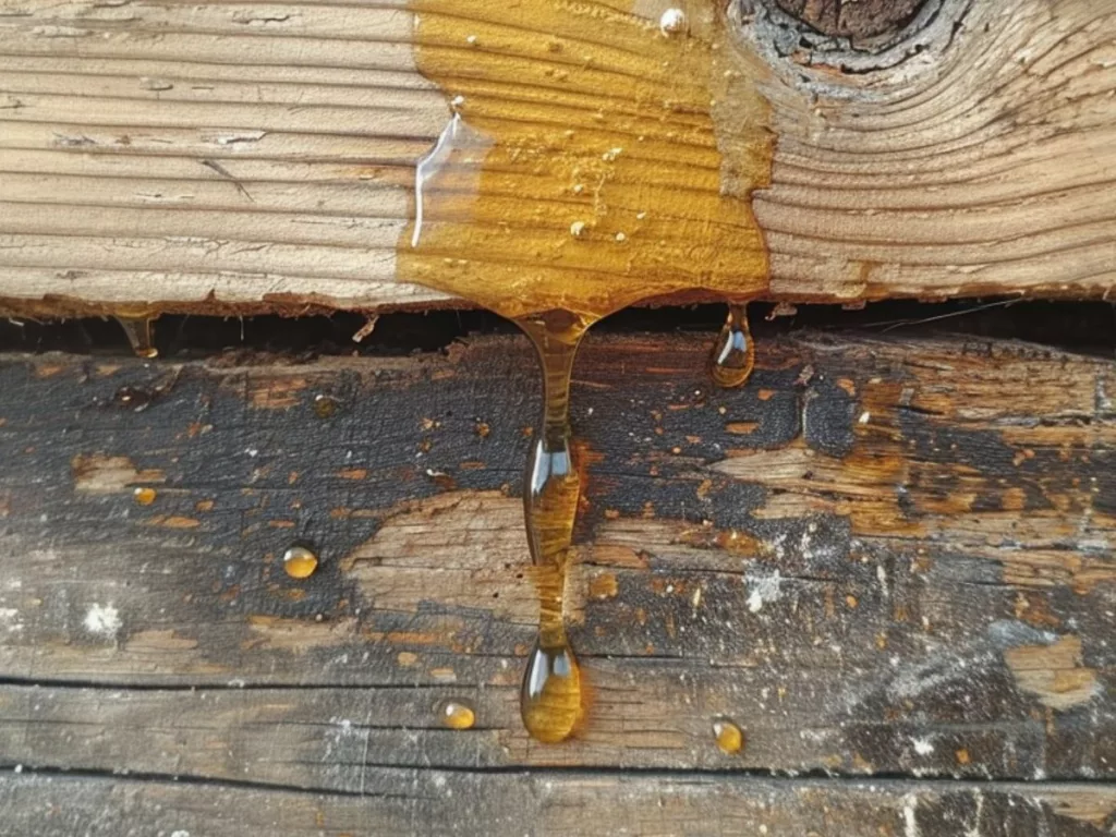 Sealing the spot is a common method to stop sap