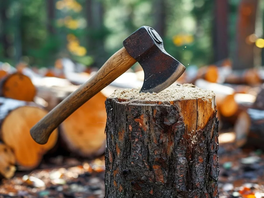 The axe for splitting wood should be carefully chosen