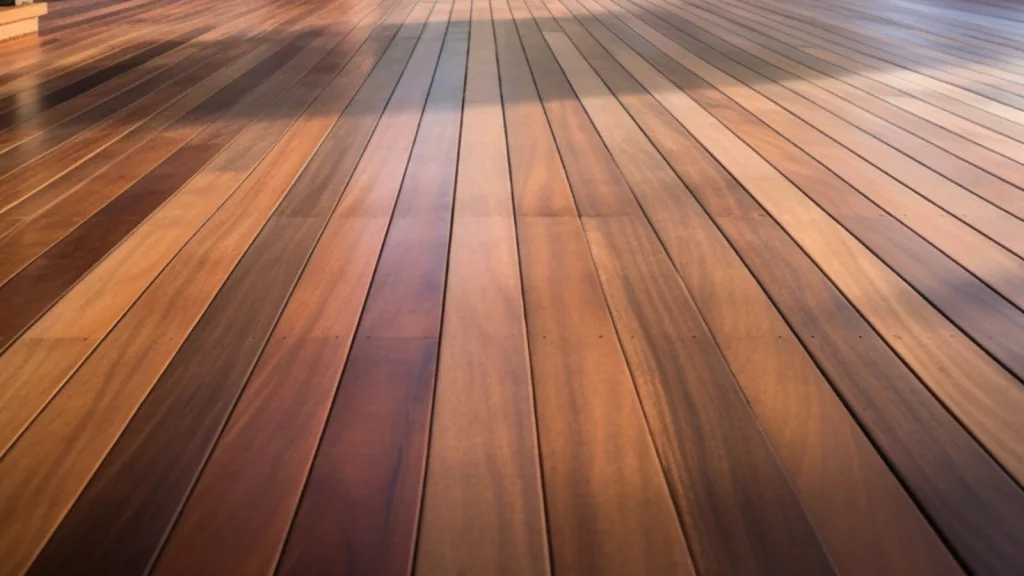 A wooden floor free from sap stains