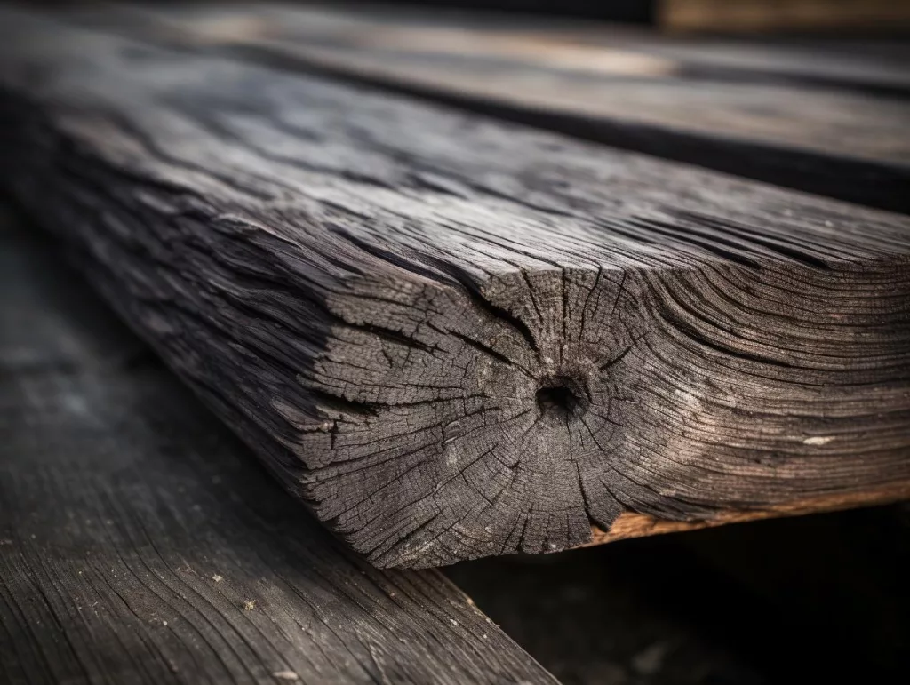 Greyed out wood plank
