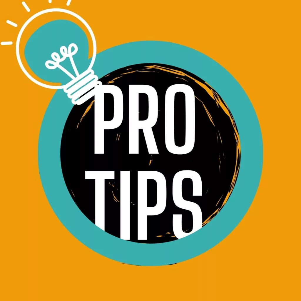 Professional Tips Section
