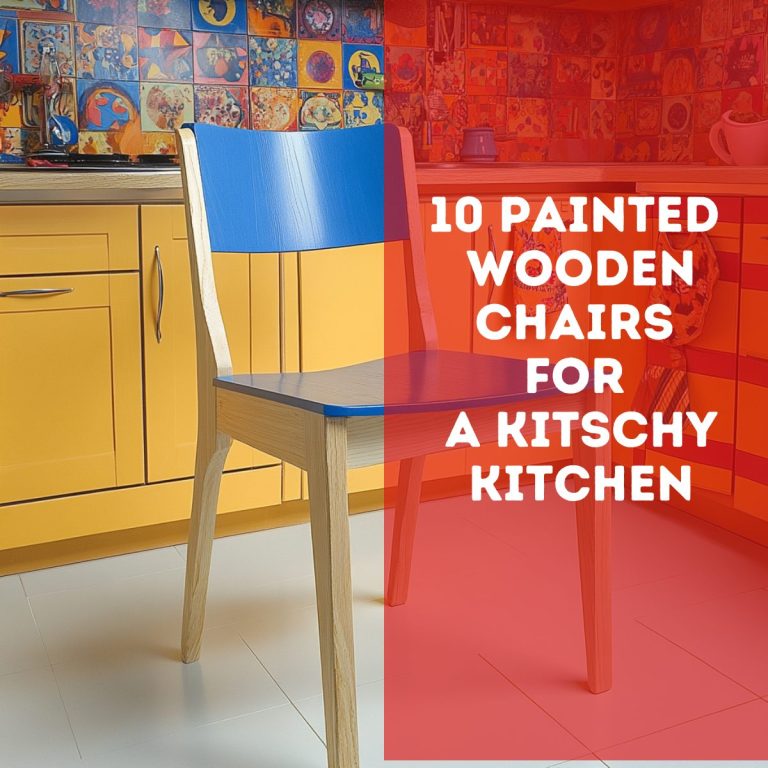 10 Painted Wooden Chairs for a Kitschy Kitchen