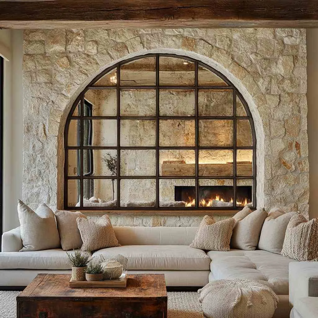 Another Faux Window Arched Mirror