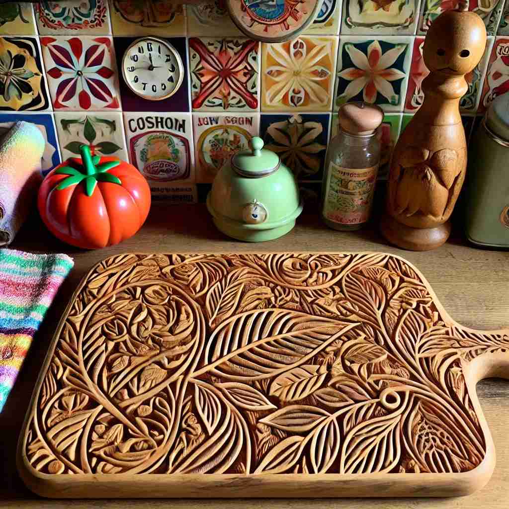 Carved Wooden Cutting Board