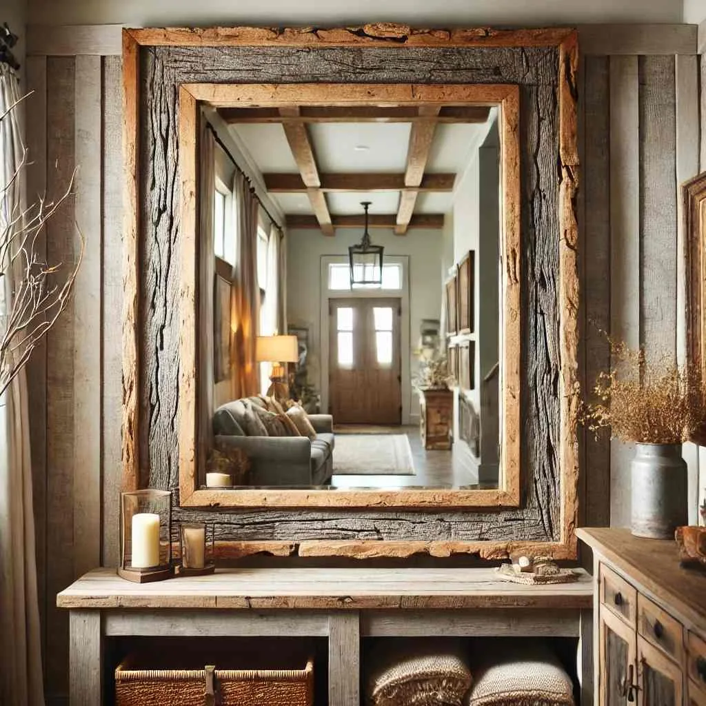 Distressed Barnwood Mirror