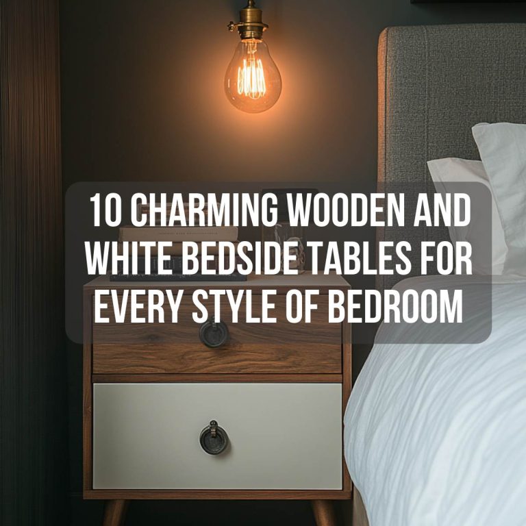 10 Charming Wooden and White Bedside Tables for Every Style of Bedroom