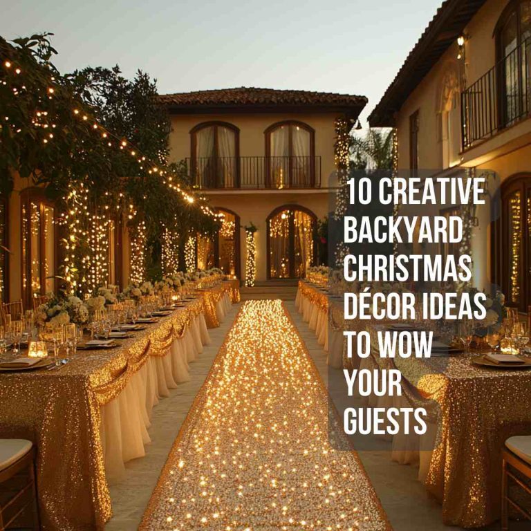 10 Creative Backyard Christmas Décor Ideas to Wow Your Guests