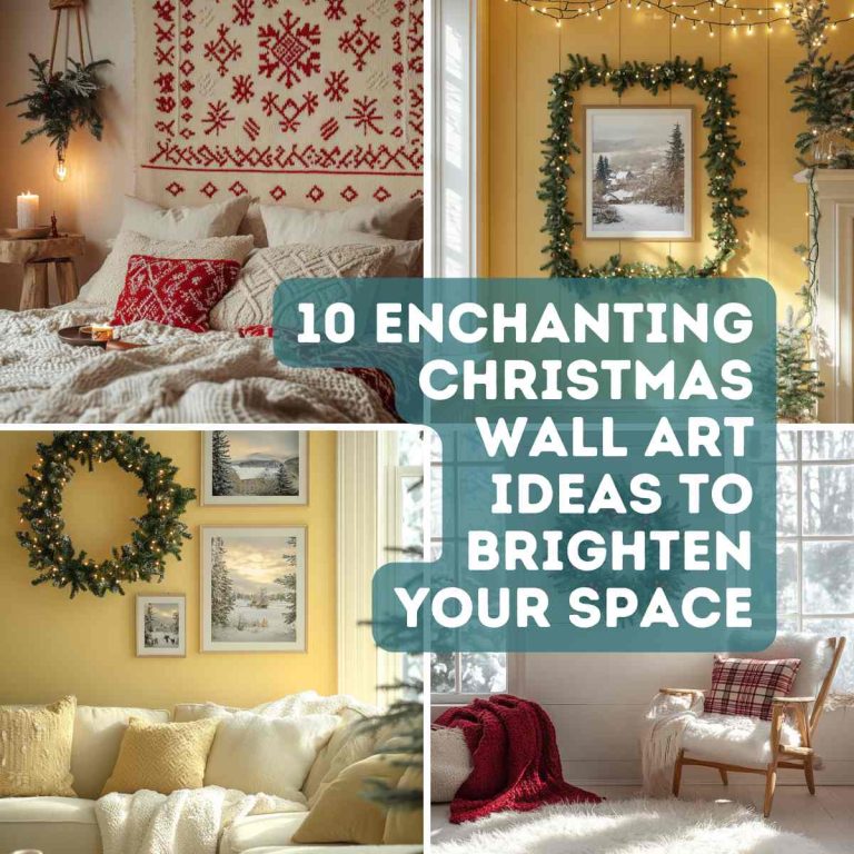 10 Enchanting Christmas Wall Art Ideas to Brighten Your Space