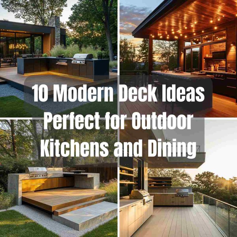10 Modern Deck Ideas Perfect for Outdoor Kitchens and Dining