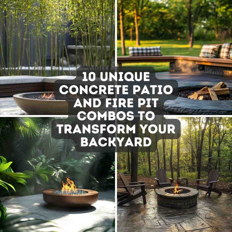10 Unique Concrete Patio and Fire Pit Combos to Transform Your Backyard