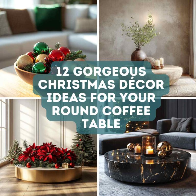 12 Gorgeous Christmas Décor Ideas for Your Round Coffee Table