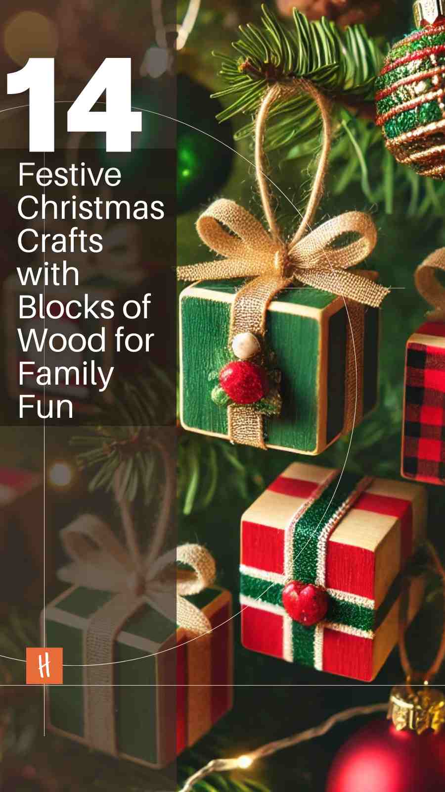 14 Fun Christmas Crafts with Wood Blocks for All Ages