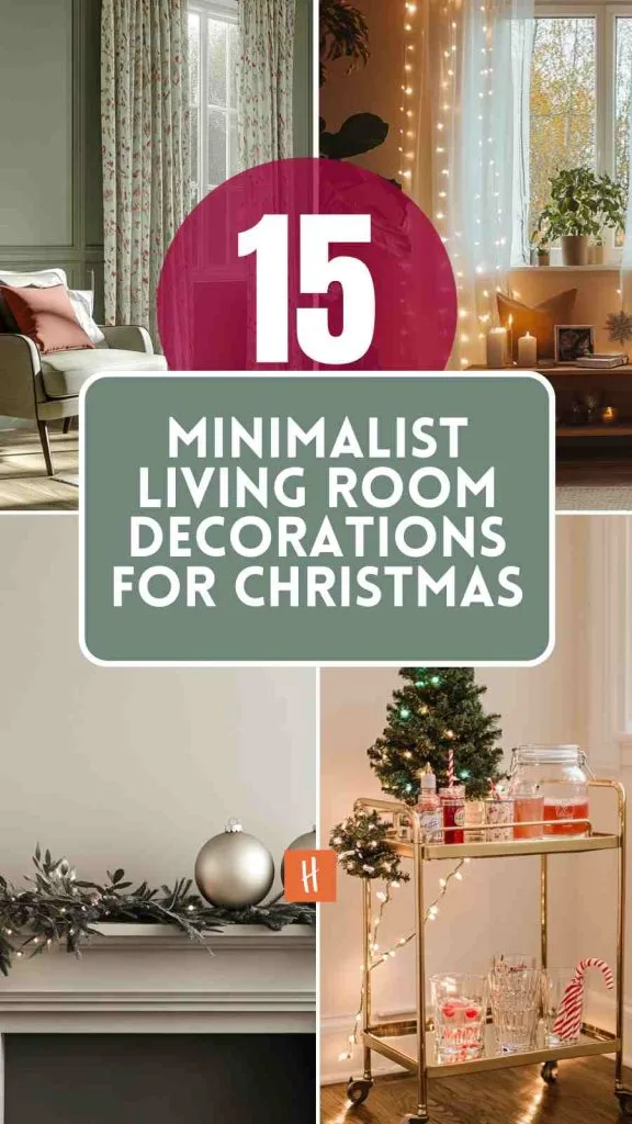 15 Chic Minimalist Living Room Decorations for Christmas