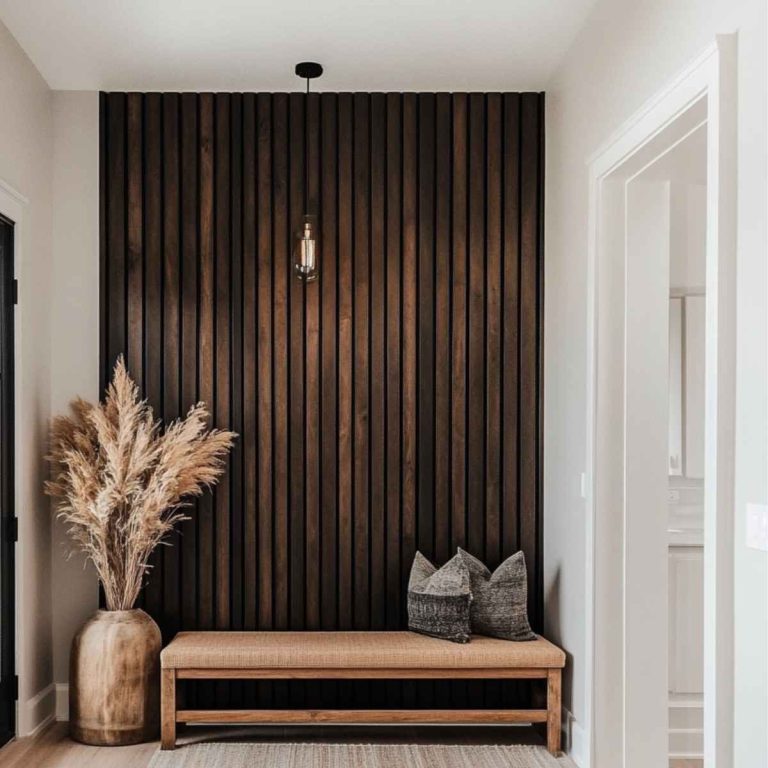 15 Stunning Entryway Wood Slat Wall Ideas for a Modern Look