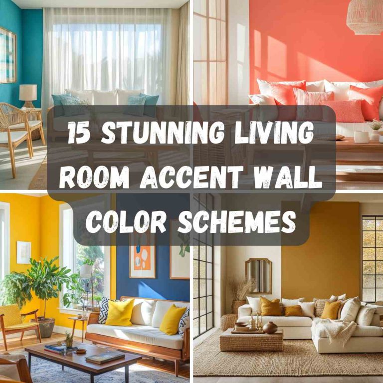 15 Stunning Living Room Accent Wall Color Schemes to Transform Your Space