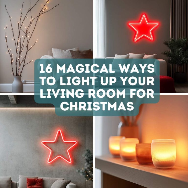 16 Magical Ways to Light Up Your Living Room for Christmas
