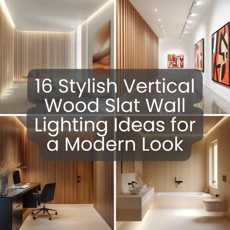 16 Stylish Vertical Wood Slat Wall Lighting Ideas for a Modern Look