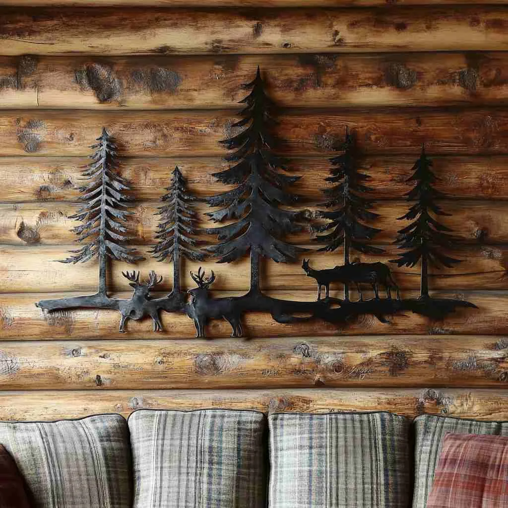 A Beautiful Wrought Iron Wall Art
