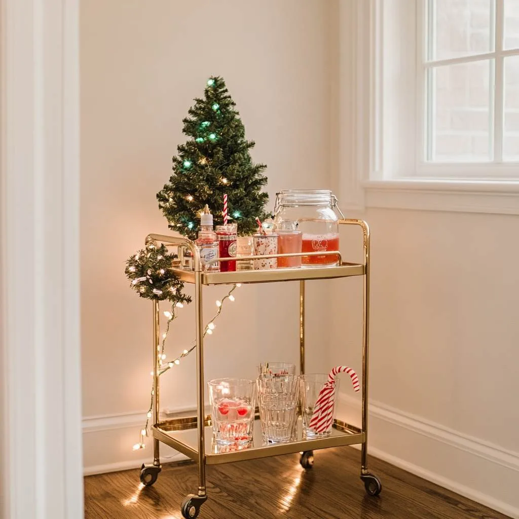 A Festive Bar Cart