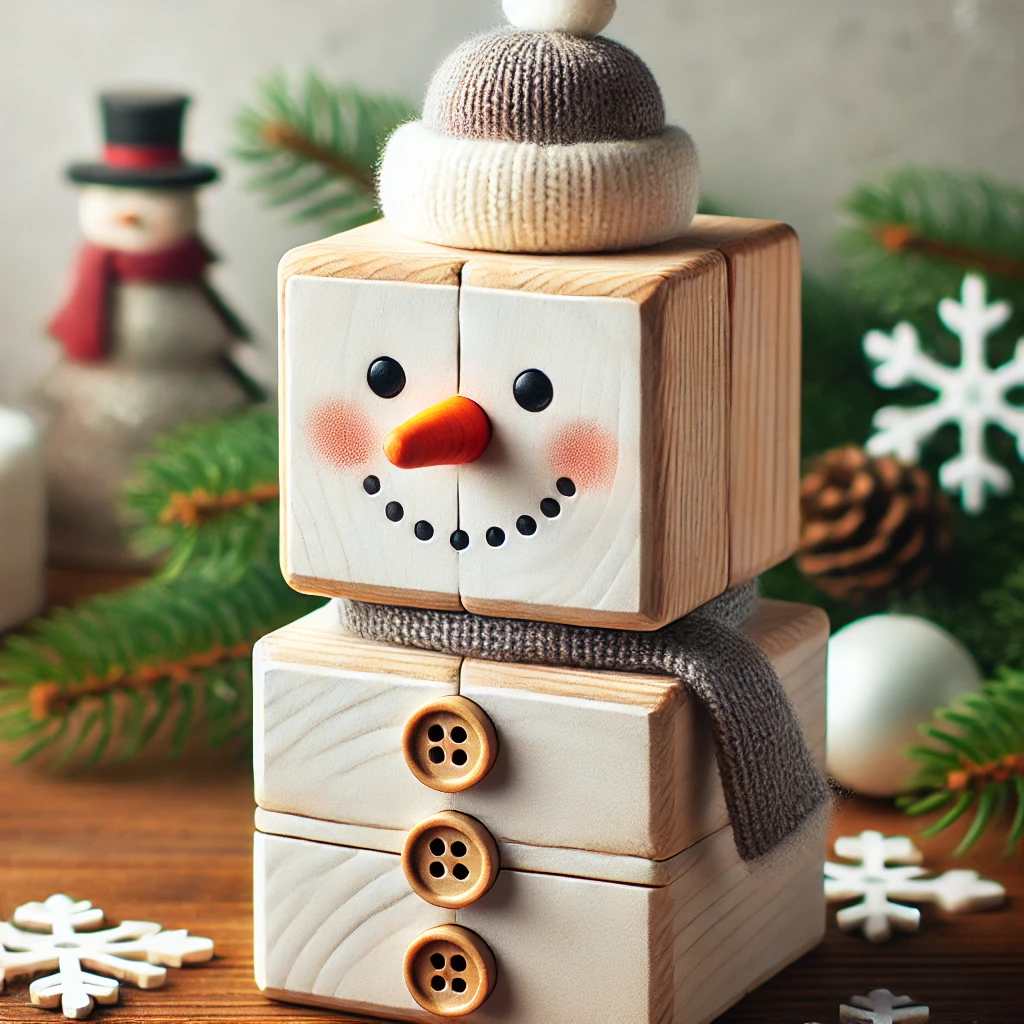 Another Cubic Snowman Made of Blocks