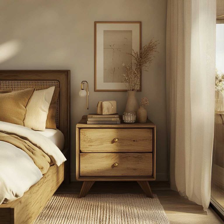 Antique Bedside Tables That Add Rustic Charm