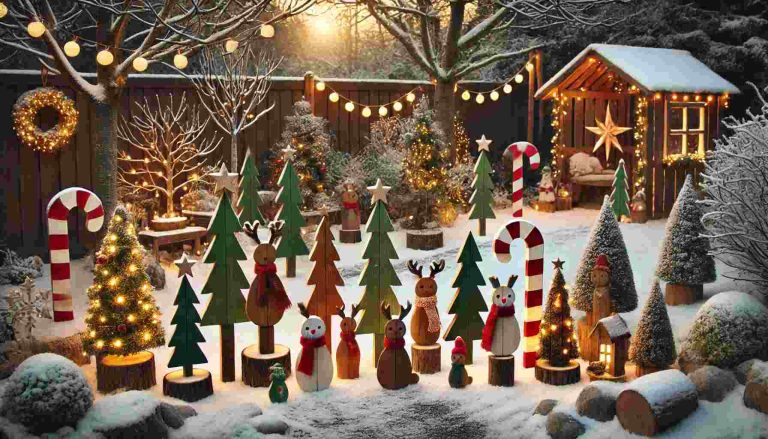 Charming Christmas Wood Crafts to Transform Your Outdoor Space