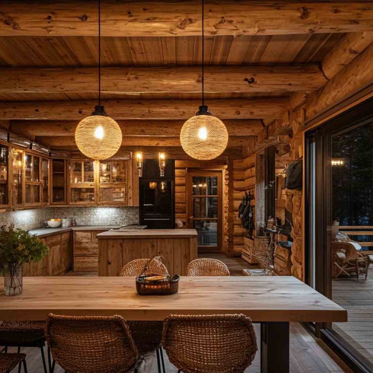 Charming Farmhouse Style Interior Ideas for Your Log Cabin