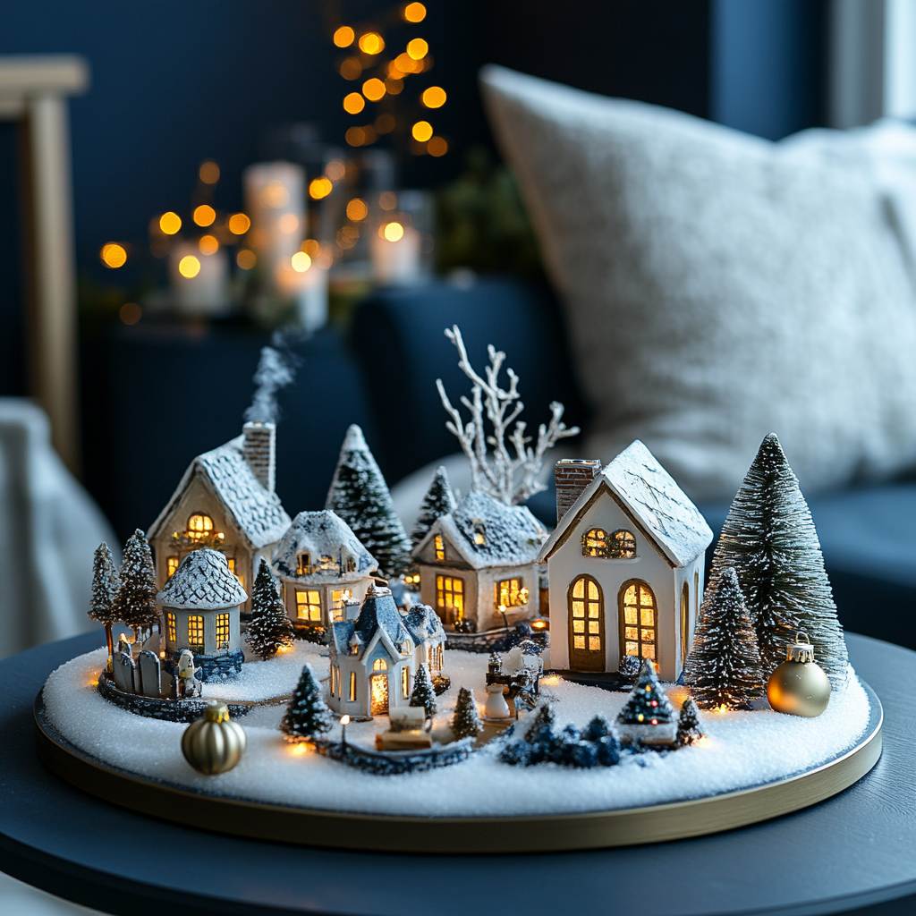 Christmas Village Scene