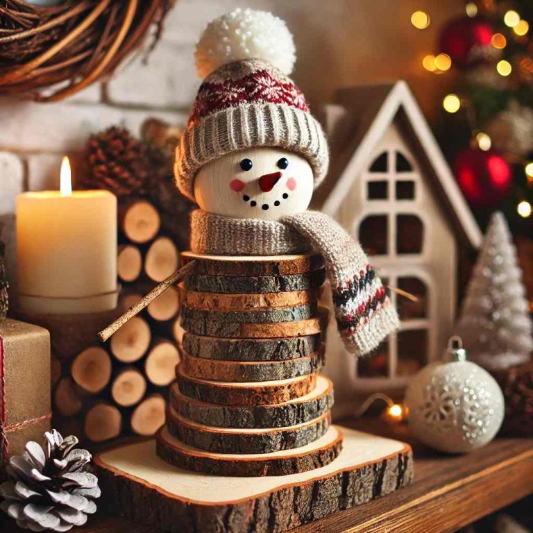 DIY Snowman Wood Crafts for a Festive Christmas Season