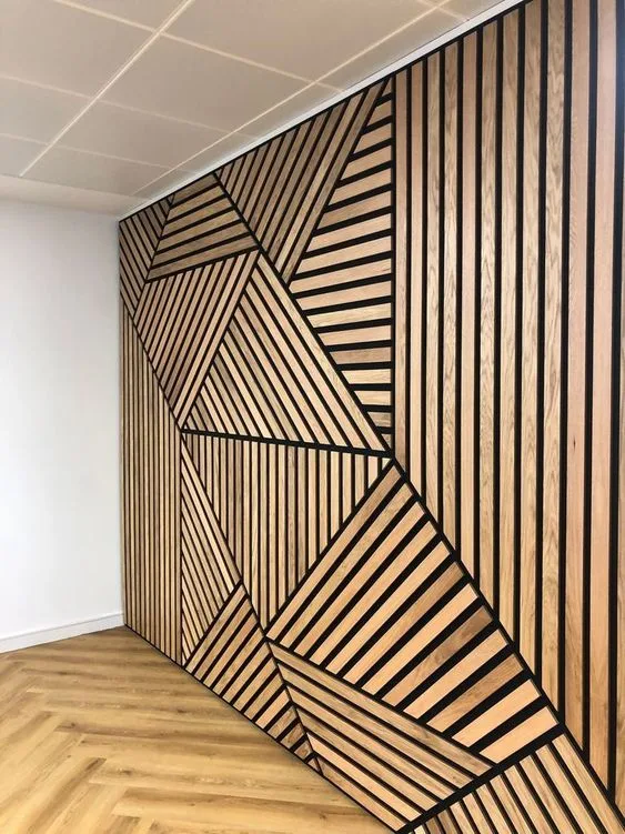 Geometric slat wall