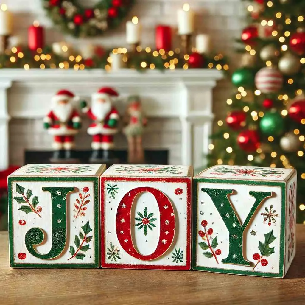 Holiday Word Blocks