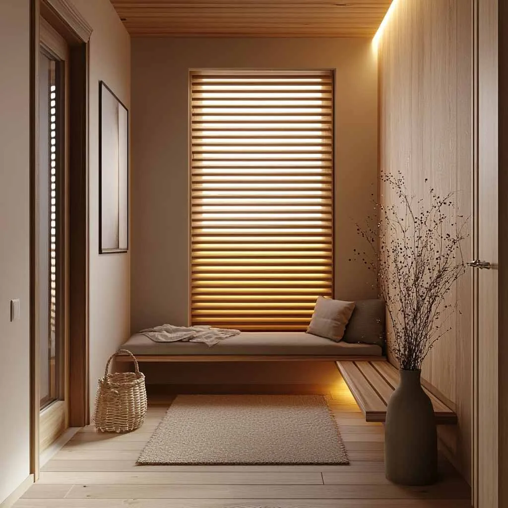 Horizontal Slats with Lighting