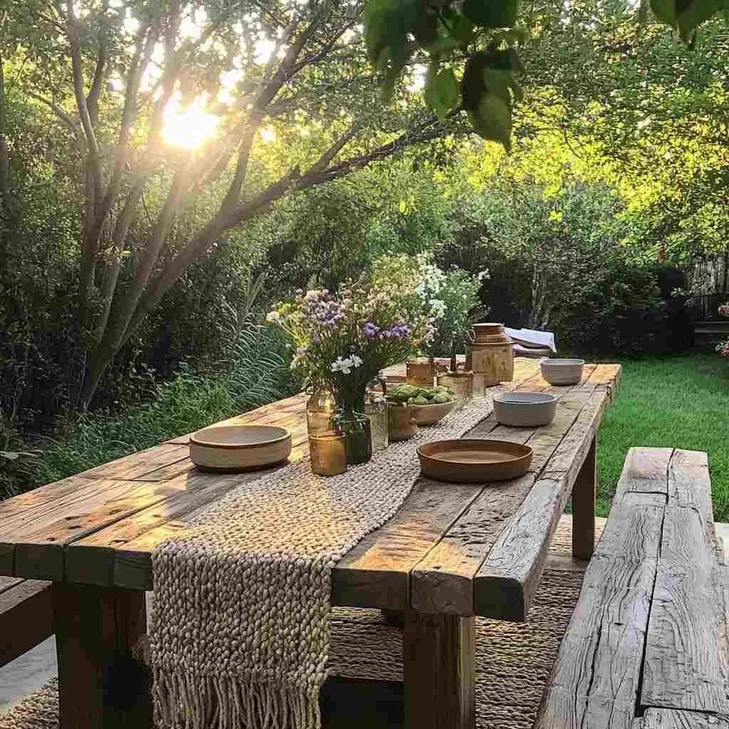Reclaimed Teak Farmhouse Table