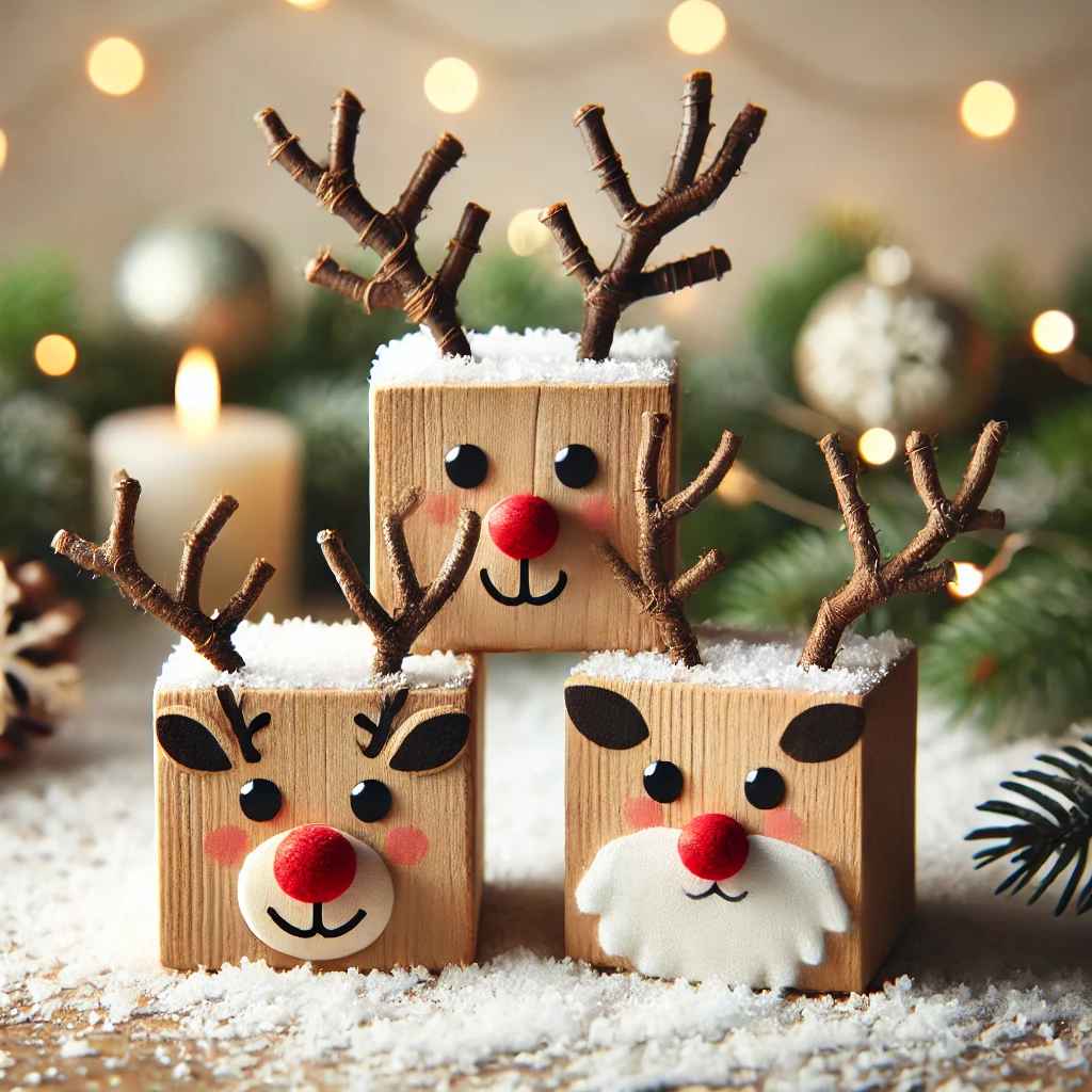 Reindeer Block Trio